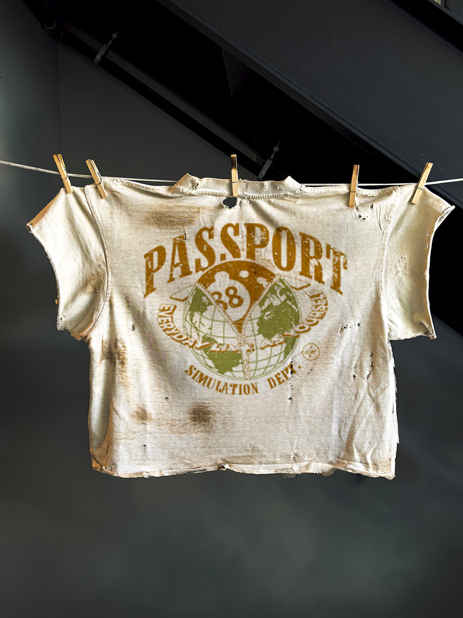 88th PASSPORT | VINTAGE DISTRESSED TEE