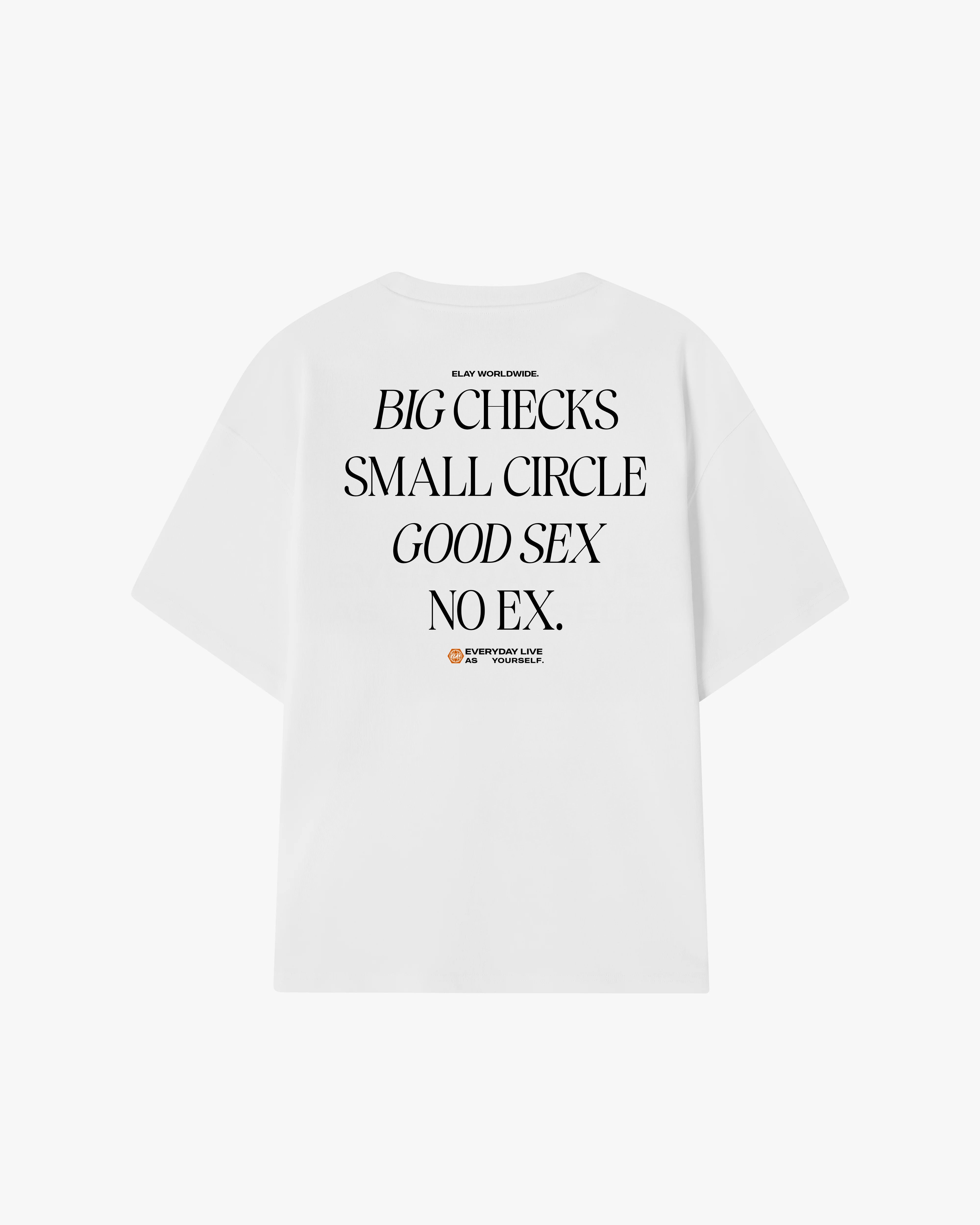 BIG CHECKS TEE | WHITE