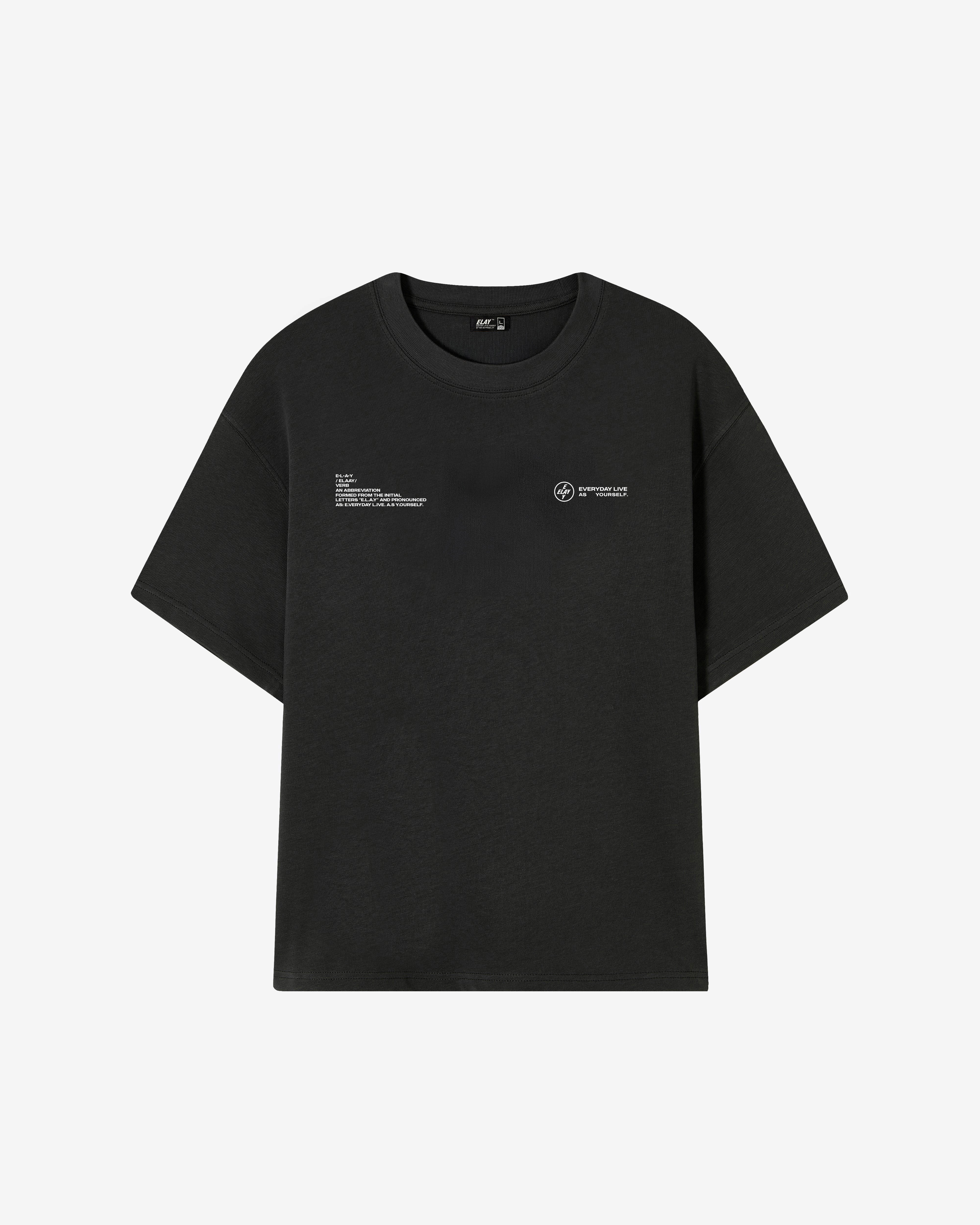 BIG CHECKS TEE | BLACK