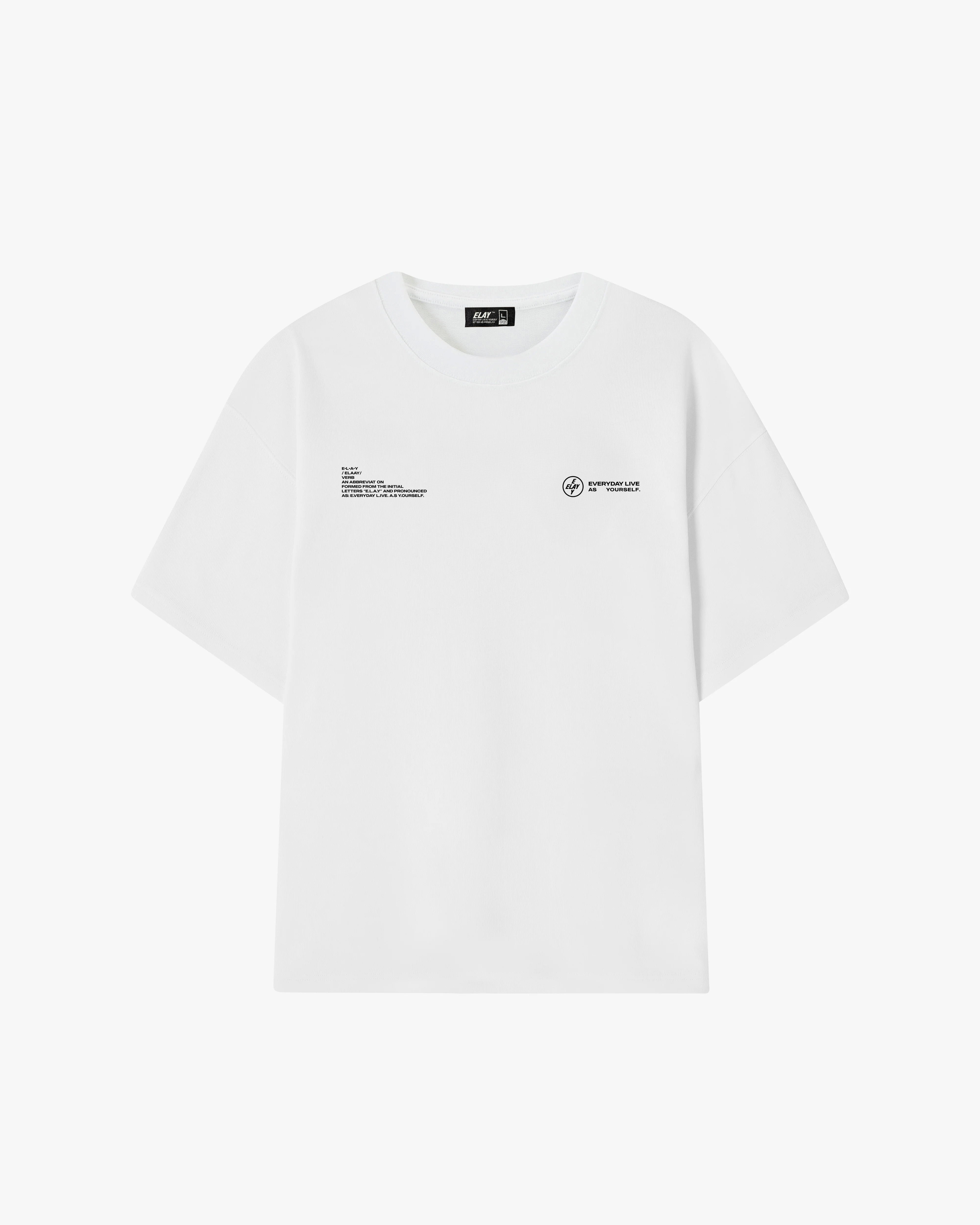 BIG CHECKS TEE | WHITE