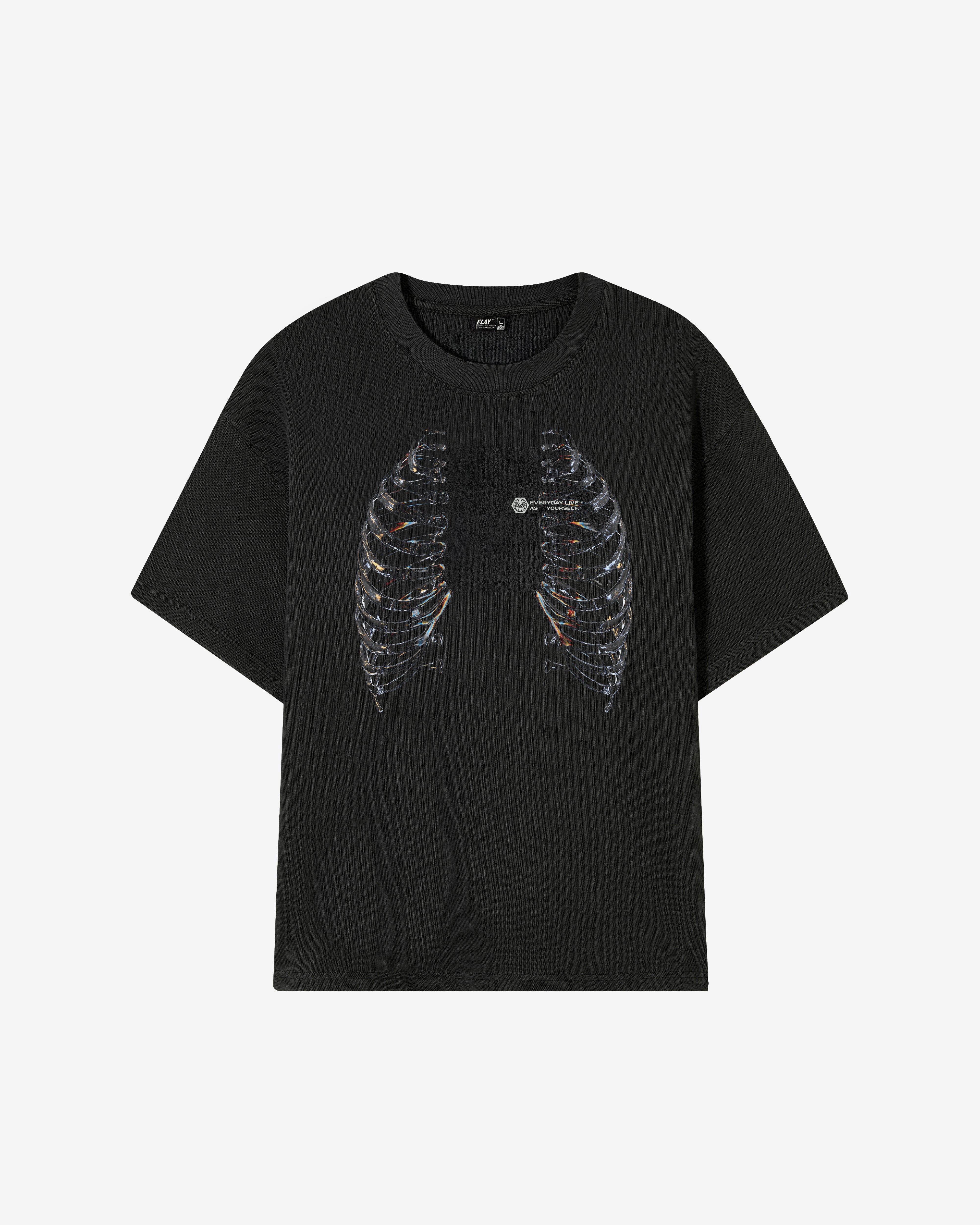 GLASS X BONES WASH TEE